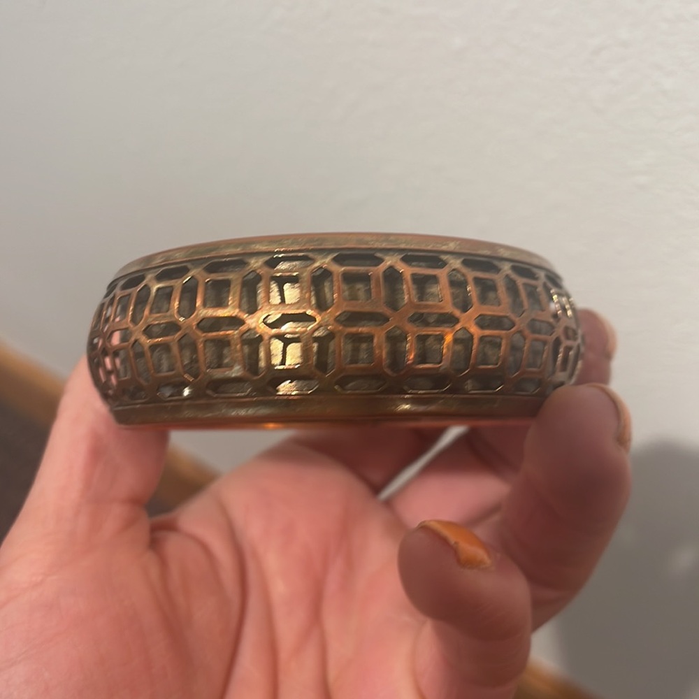 Copper metal lattice bracelet - Picture 8 of 10